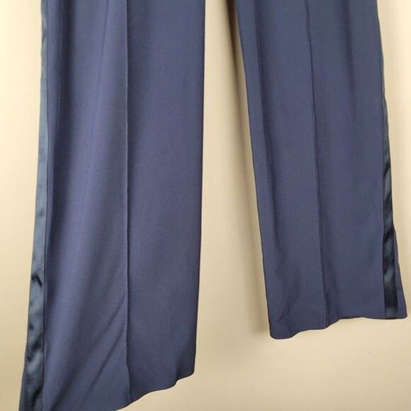 Athleta Size 4 Nolita Wide Leg Pant Pull On Lightweight Stretch Navy Blue - Picture 6 of 12